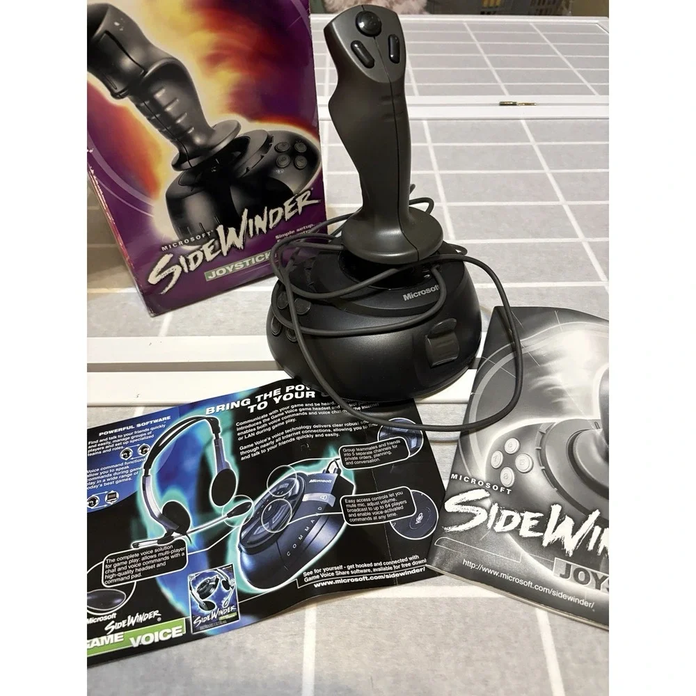 Microsoft USB SideWinder‎ Joystick Controller For PC Gaming X05-92626
